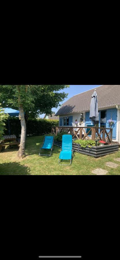 Gite Chalet Bleu Soleil Saint-Benoit-d'Hebertot 外观 照片